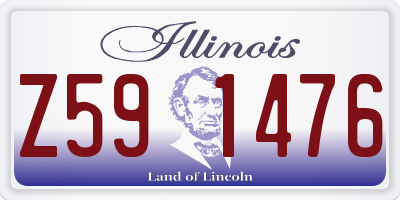 IL license plate Z591476