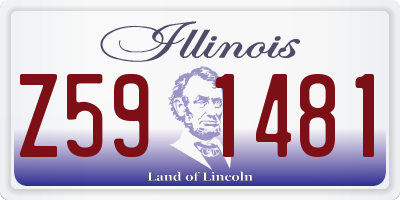 IL license plate Z591481