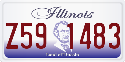 IL license plate Z591483