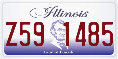 IL license plate Z591485