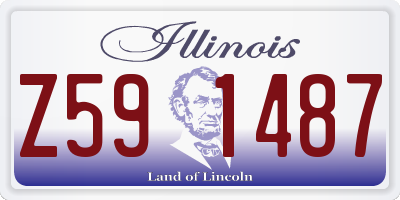 IL license plate Z591487