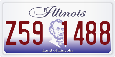 IL license plate Z591488