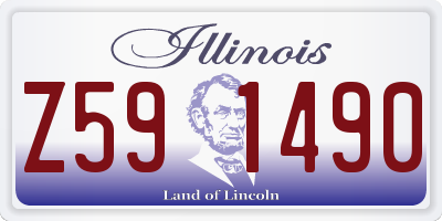 IL license plate Z591490