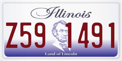 IL license plate Z591491