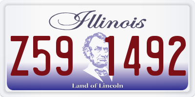 IL license plate Z591492