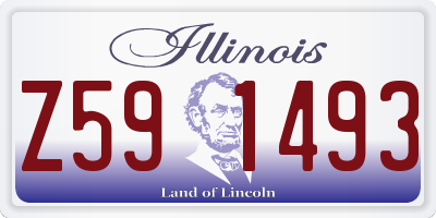 IL license plate Z591493