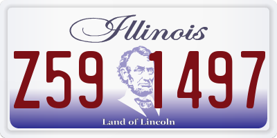 IL license plate Z591497