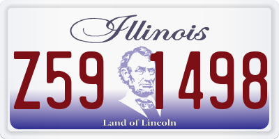 IL license plate Z591498