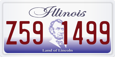 IL license plate Z591499