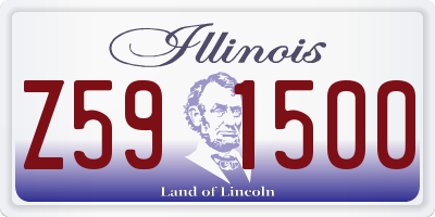 IL license plate Z591500