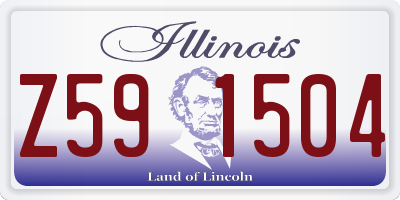IL license plate Z591504