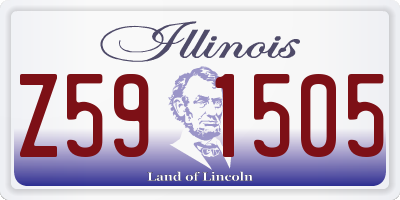 IL license plate Z591505