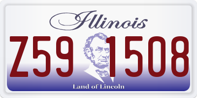 IL license plate Z591508