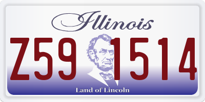 IL license plate Z591514