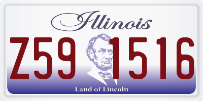 IL license plate Z591516