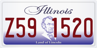 IL license plate Z591520