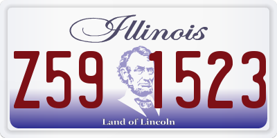 IL license plate Z591523