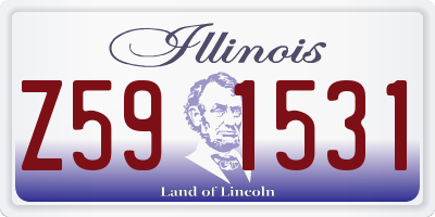 IL license plate Z591531