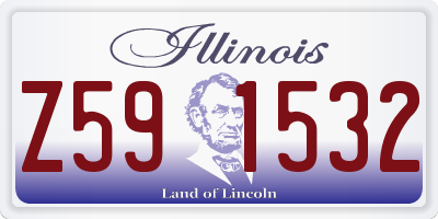 IL license plate Z591532