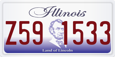IL license plate Z591533