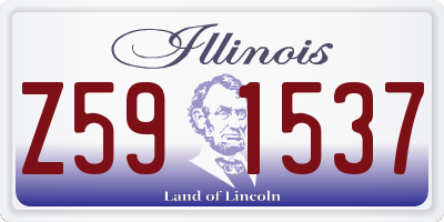 IL license plate Z591537