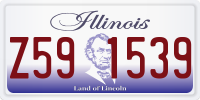 IL license plate Z591539