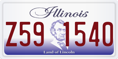 IL license plate Z591540