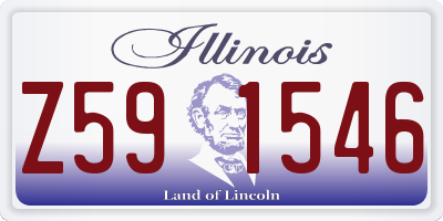 IL license plate Z591546