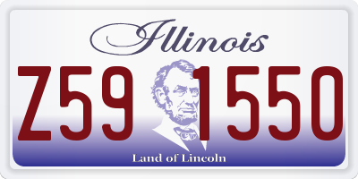 IL license plate Z591550