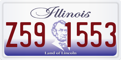 IL license plate Z591553