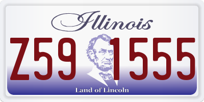 IL license plate Z591555