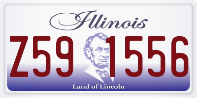 IL license plate Z591556