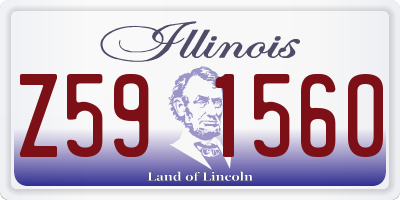 IL license plate Z591560