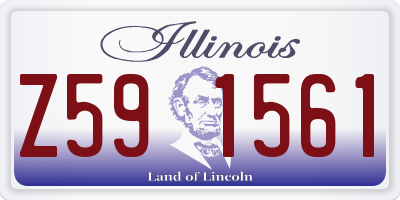 IL license plate Z591561