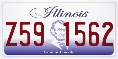 IL license plate Z591562