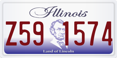 IL license plate Z591574