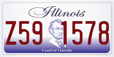 IL license plate Z591578