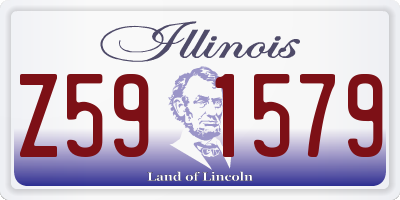 IL license plate Z591579