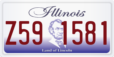 IL license plate Z591581