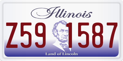 IL license plate Z591587