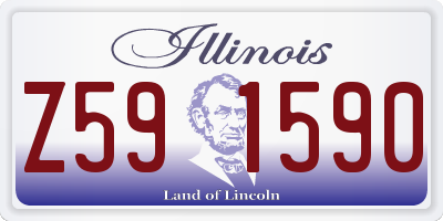 IL license plate Z591590