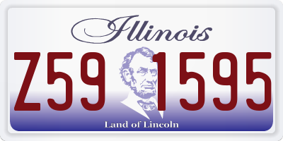 IL license plate Z591595