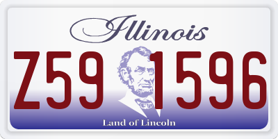 IL license plate Z591596