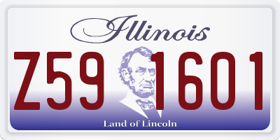 IL license plate Z591601