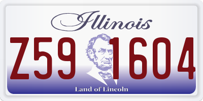 IL license plate Z591604