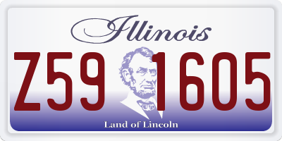 IL license plate Z591605