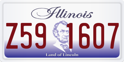 IL license plate Z591607