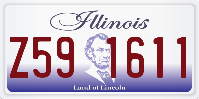 IL license plate Z591611