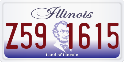 IL license plate Z591615