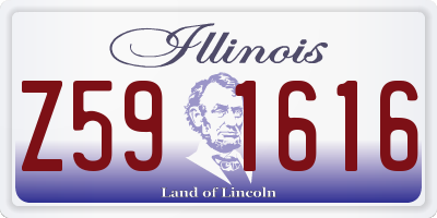 IL license plate Z591616